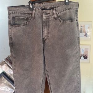 Levi mens gray jeans size 33x34